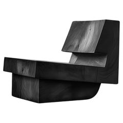 Muted by NONO No12 Sedia robusta in legno dal sapore modernista