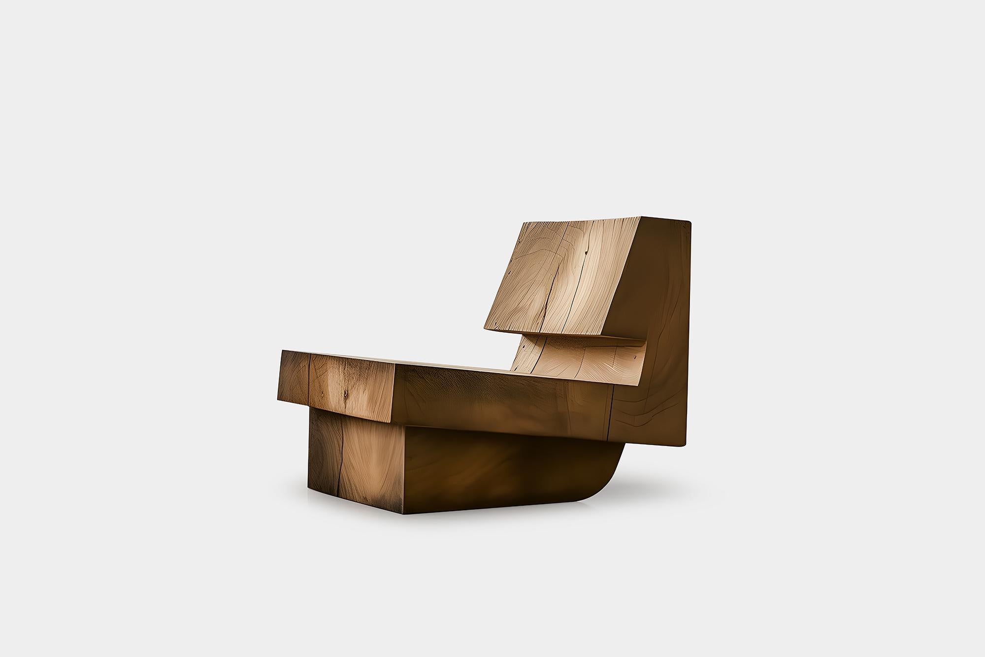 Bois de feuillus Muted by NONO No12 Chaise en bois robuste Flair moderniste en vente