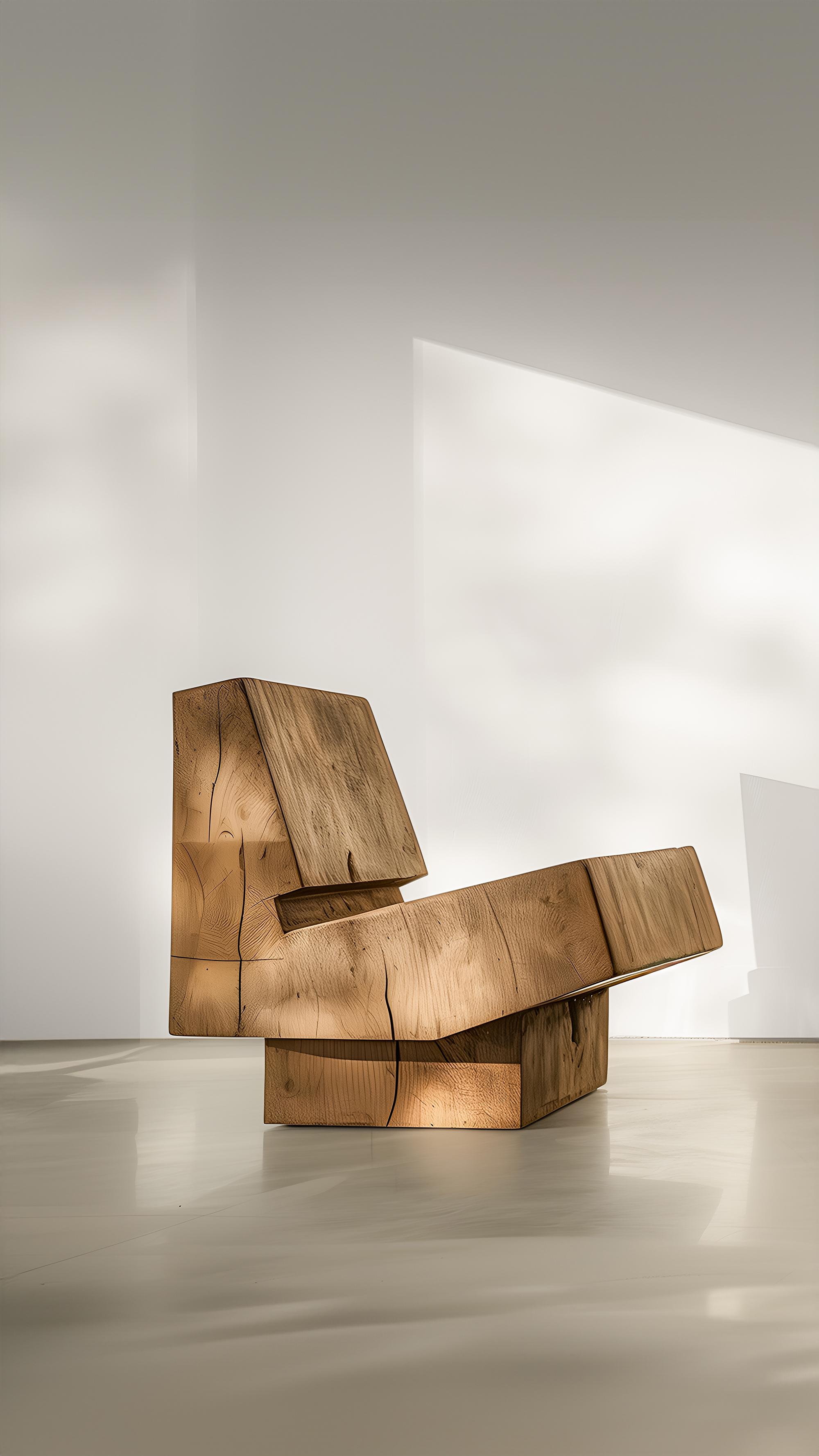 Muted by NONO No16 Comfort Lounge Chair Schlanke Modernität (Hartholz) im Angebot