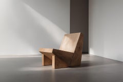 Muted by NONO Sedia in legno massello Wood64 Estetica brutalista senza tempo