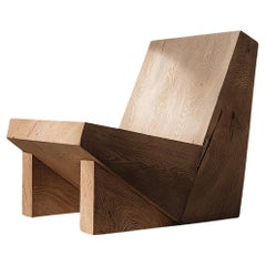 Muted by NONO Sedia in legno massello Wood64 Estetica brutalista senza tempo