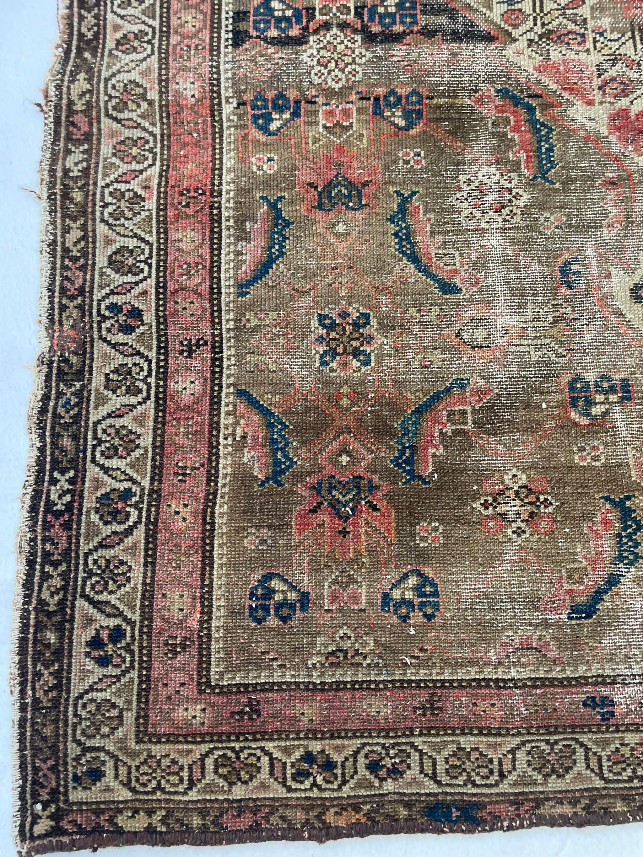 Muted & Earthy Antique Rug, c.1920-30's For Sale 5