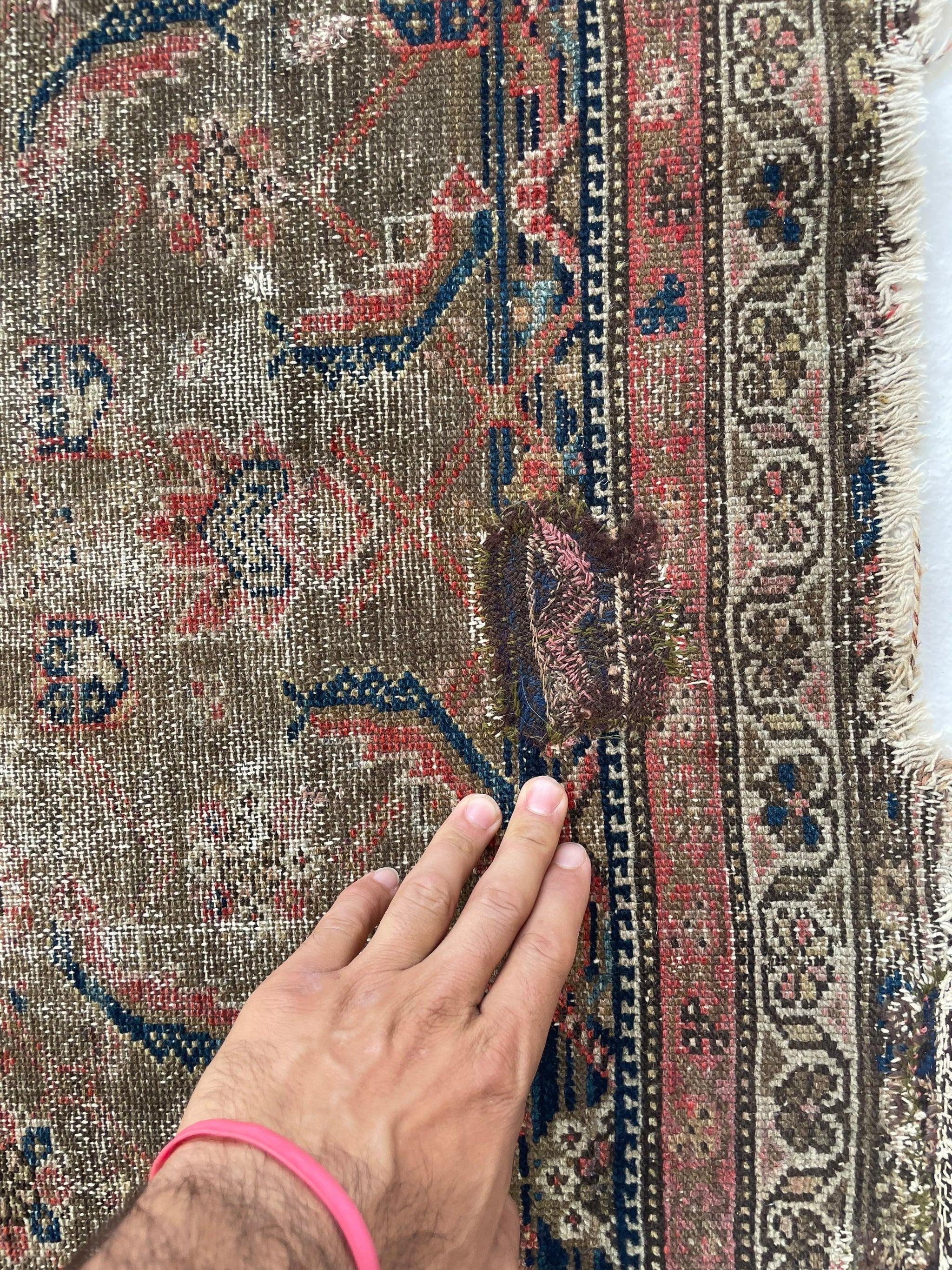 Muted & Earthy Antique Rug, c.1920-30's For Sale 1