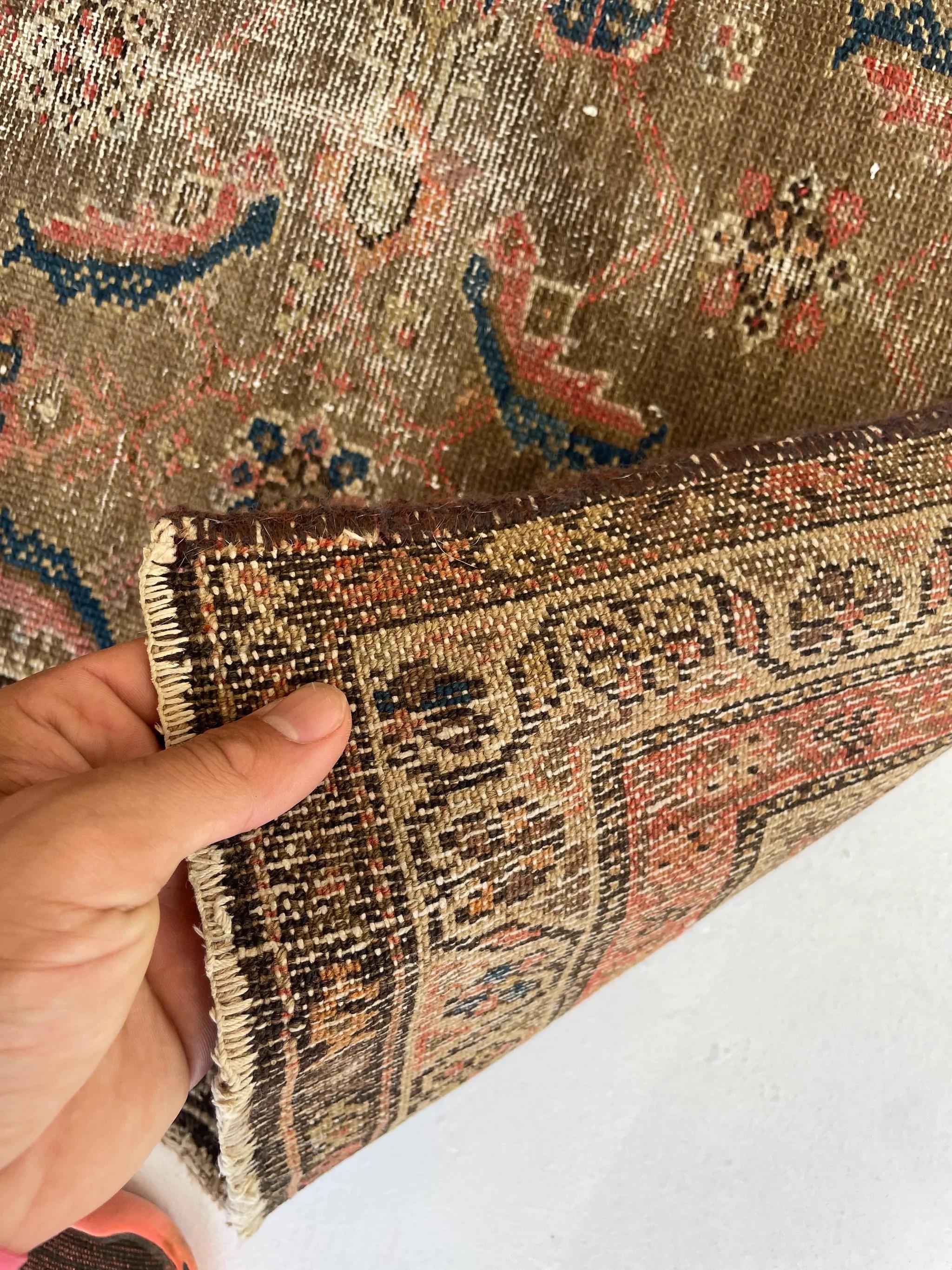 Muted & Earthy Antique Rug, c.1920-30's For Sale 2