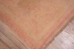 Muted Pink & Beige Antique Oushak Runner, Circa 1940s