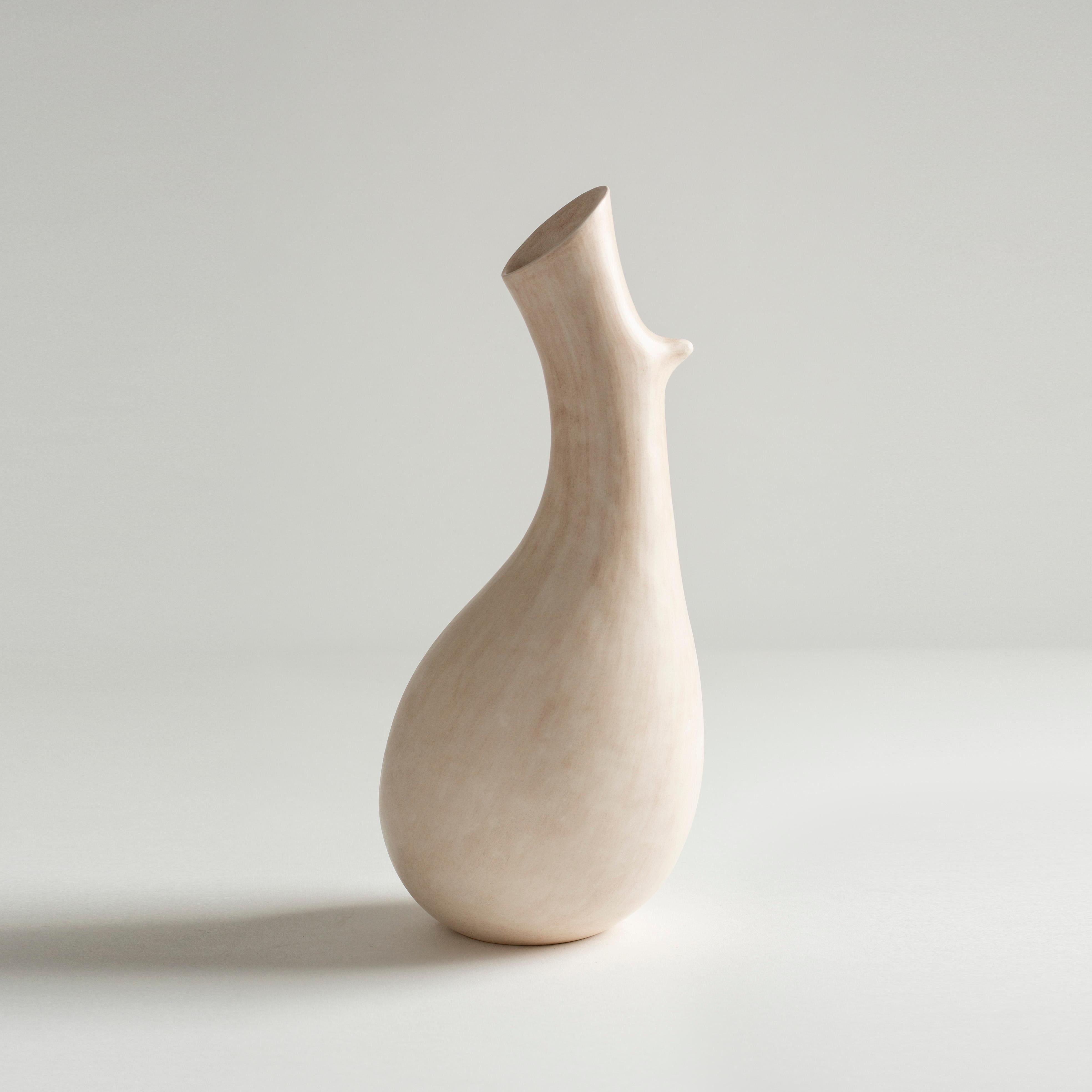 Contemporary Pair of Abstract Organic Ceramic Sculptures, Tina Vlassopulos For Sale
