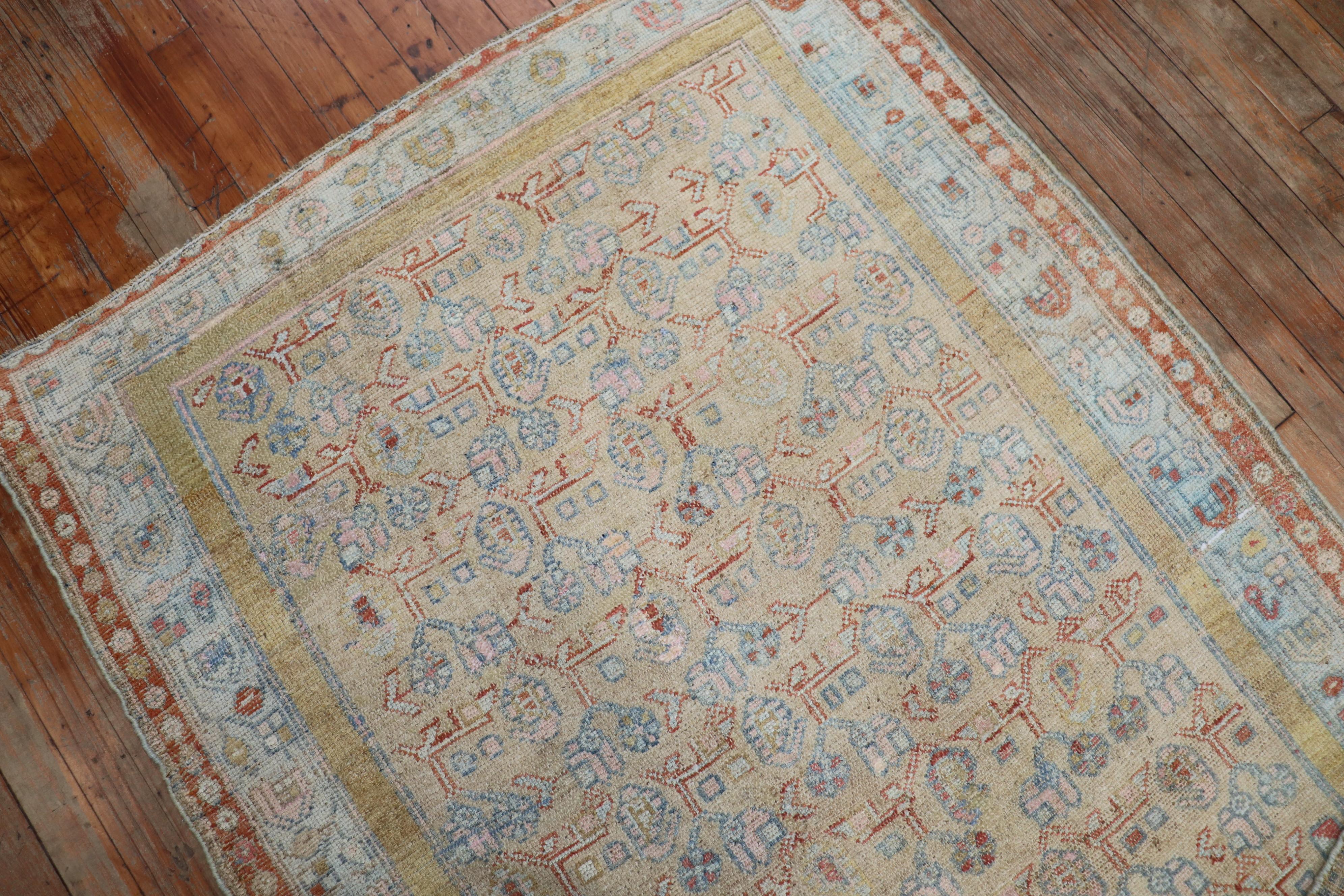 Muted Tribal Persian Kurd Rug In Good Condition In New York, NY