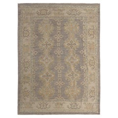 Muted Turkish Oushak Handmade Rug