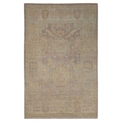 Muted Turkish Oushak Handmade Rug