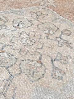 Muted Turkish Runner Rug • Transitional Handmade Anatolian Rug