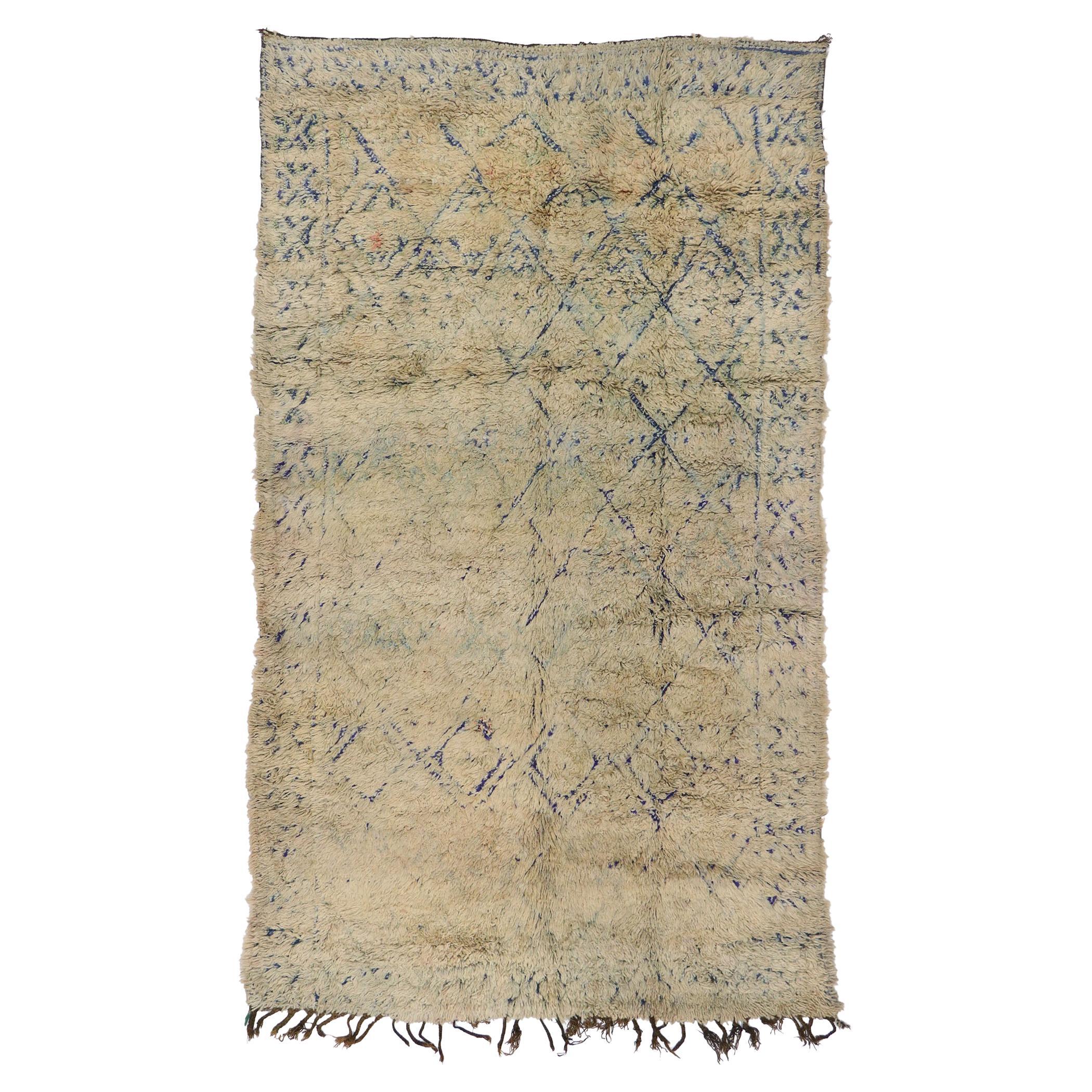 Tappeto marocchino Beni MGuild vintage, Boho Chic incontra lo stile mediterraneo