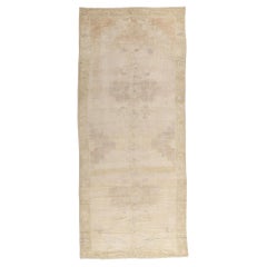 1950's Muted Turkish Oushak Carpet with Contemporary Style