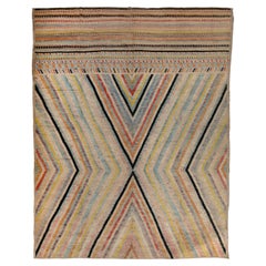 Tapis Zameen transitionnel en laine Mutlicolore - 14' x 17'6"