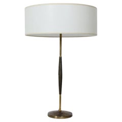 Mutual Sunset Lamp Co. Ganzmessing-Tischlampe, CIRCA 1960