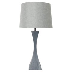 Mutual Sunset Lamp Co. Doppelseitig gespreizte Tischlampe aus grauem Aluminiumguss