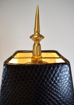 Mutual Sunset Lamp Corporation Messing Hollywood Regency Lampen, Paar