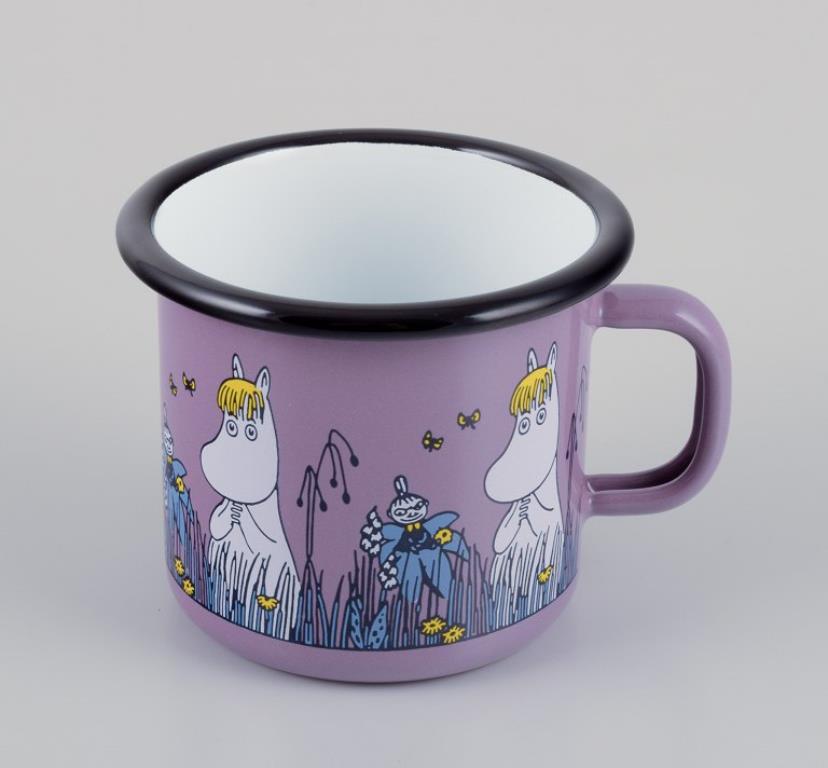 Muurla, Finlandia. Tres tazas esmaltadas con motivos de las historias de los Moomin Siglo XXI y contemporáneo en venta