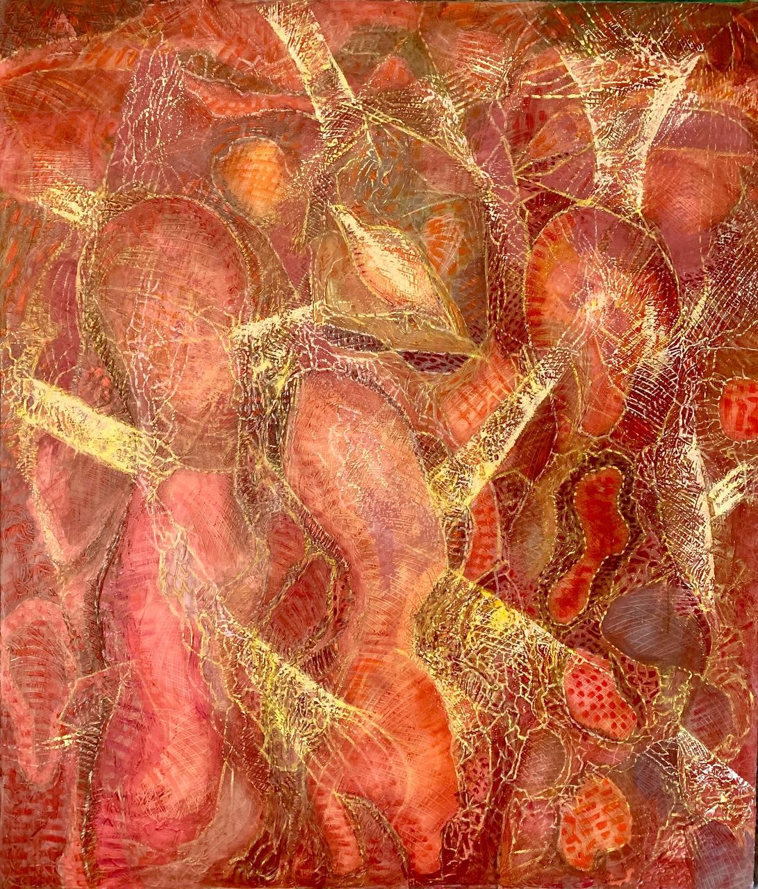 "Composition (red)" Abstract Oil Painting 55" x 55" in by Muzaffar Abdullaev

ABOUT: 

He was born in 1953 in Bukhara, where he lives and works. Boasting forty years of experience, the artist is one of the doyens of contemporary art in Bukhara. His