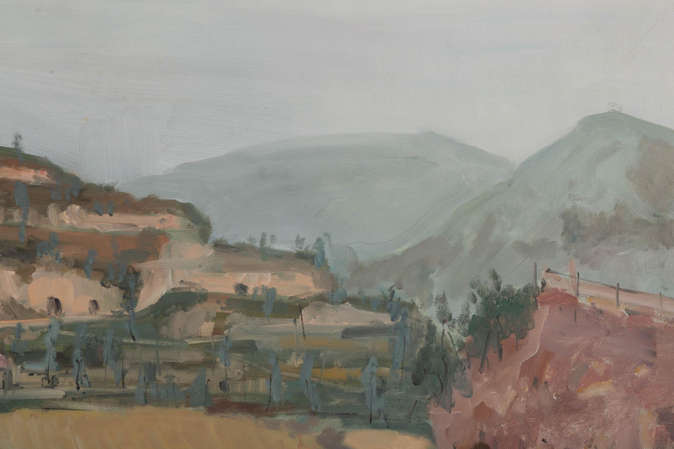 Muzhou Yu Impressionist Original Öl auf Leinwand 