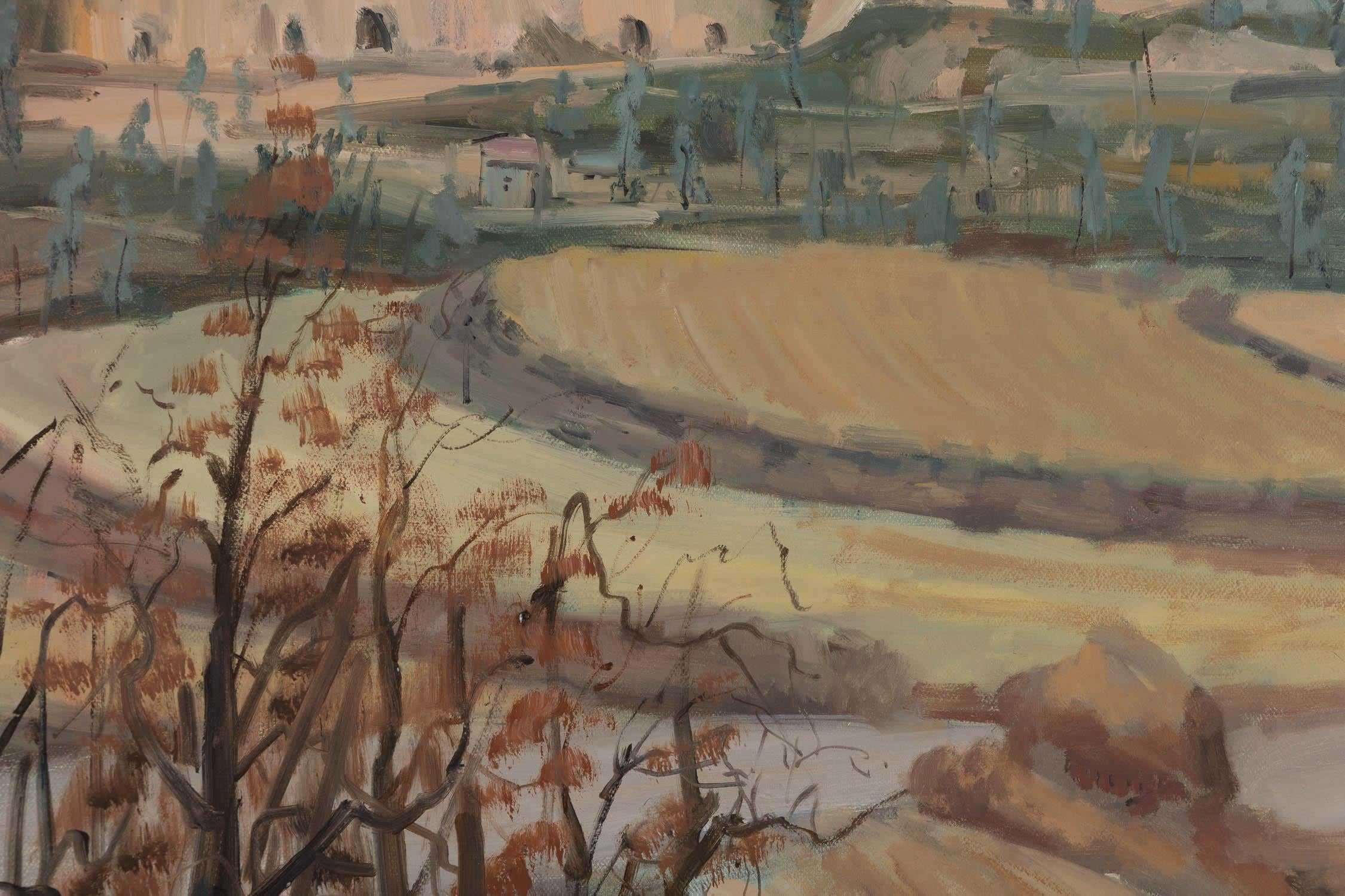 Muzhou Yu Impressionist Original Öl auf Leinwand 