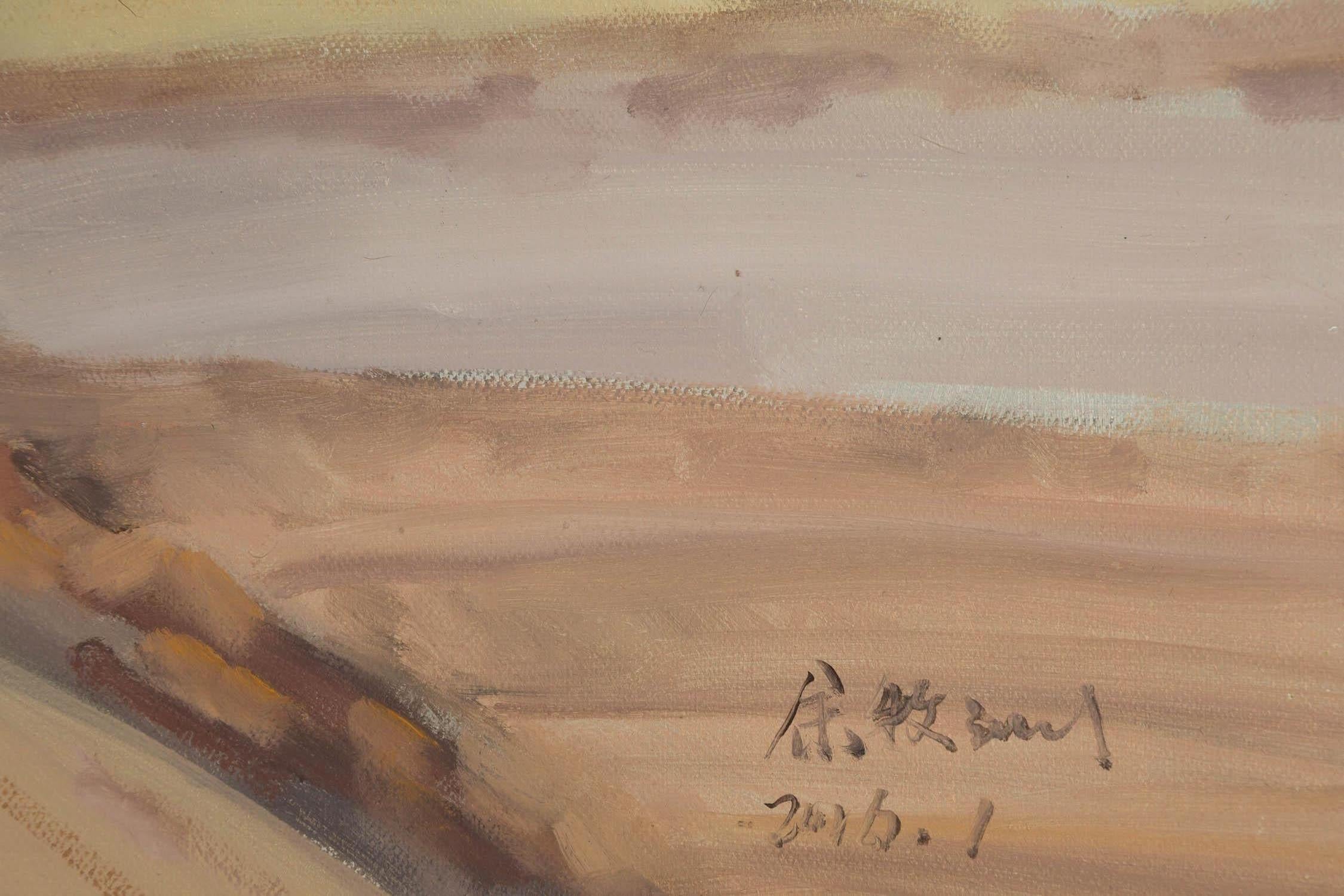 Muzhou Yu Impressionist Original Öl auf Leinwand 