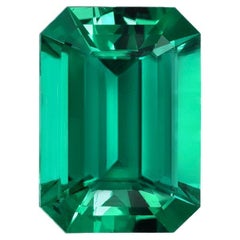 Muzo Colombia No Oil Emerald Ring Gem 2.10 Carat Emerald Cut Loose Gemstone
