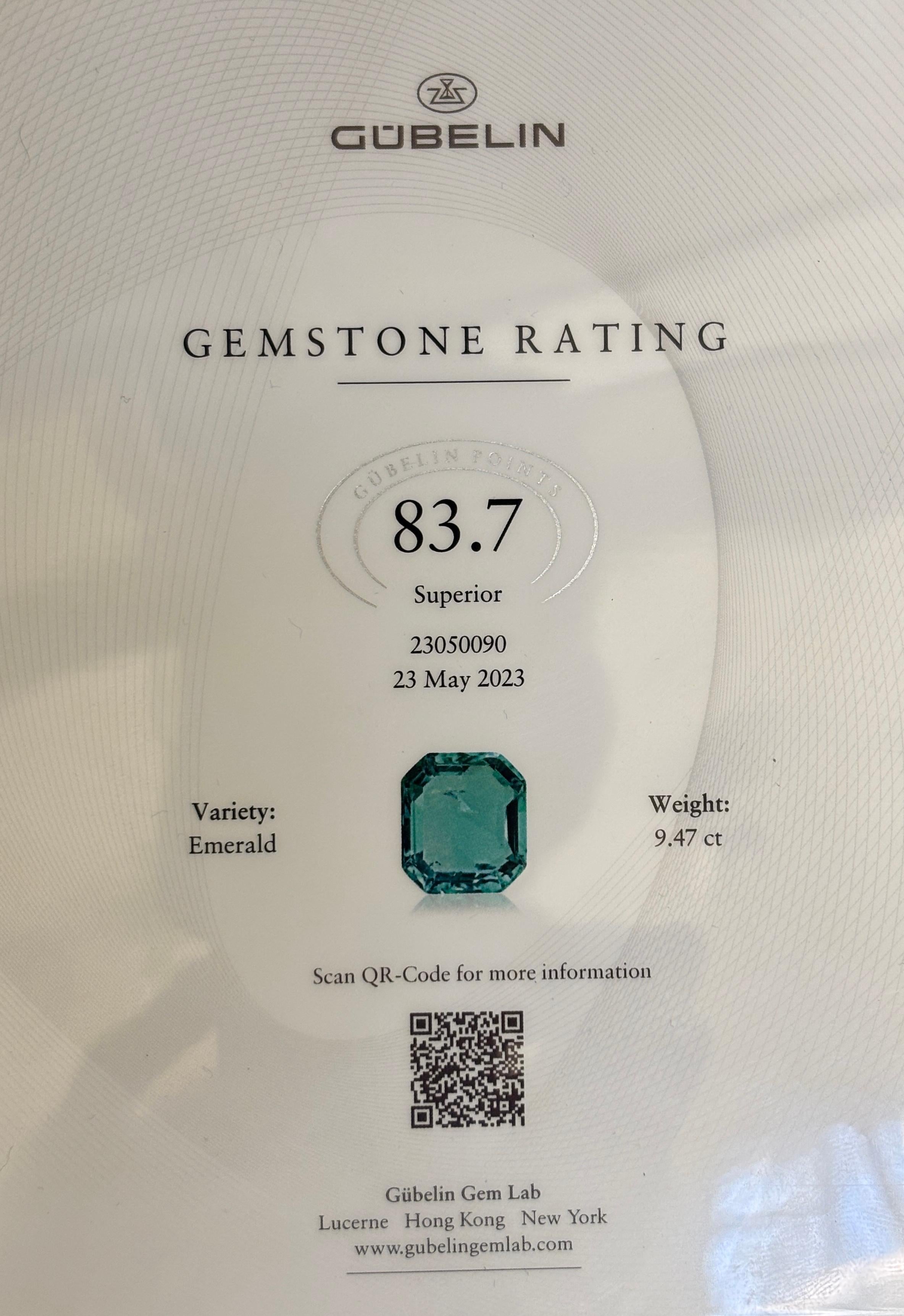 Muzo Colombian insignificant old Mine cut 9.47 carat emerald ring For Sale 3