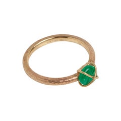Muzo Emerald Colombia Emerald 18K Yellow Gold Ring