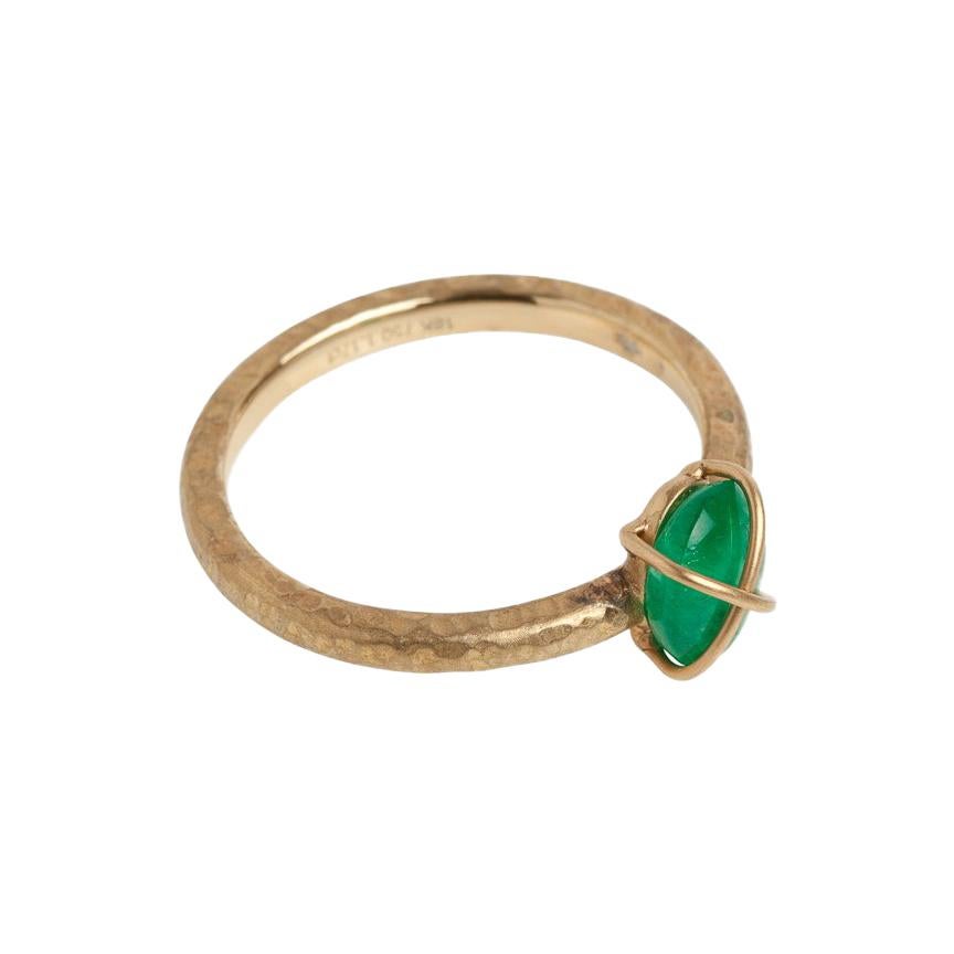 Muzo Emerald Colombia Emerald 18K Yellow Gold Ring