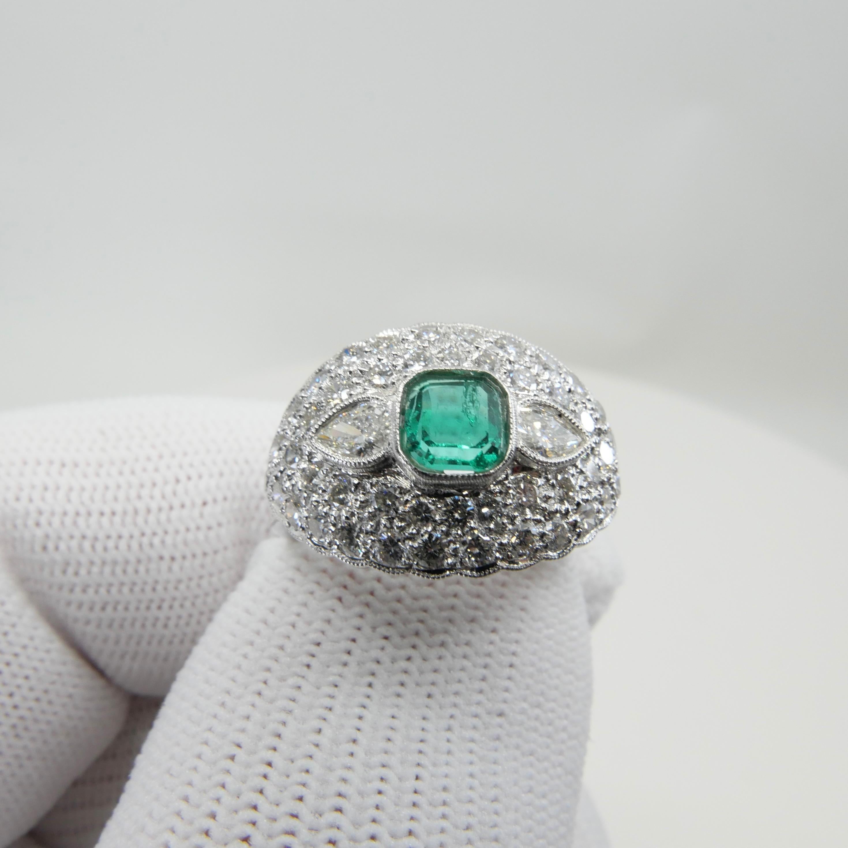 muzo emerald engagement ring