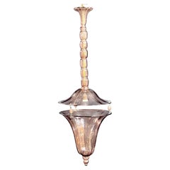 MVM Cappelin Amethystfarbene Murano Glas Pendelleuchte