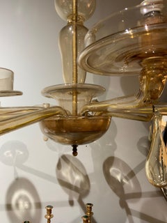 Lustre MVM CAPPELIN à 10 bras de Murano Italie 1940