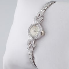 M&W Ullman Platinum Hand-Winding Women's Dress Watch with Diamonds