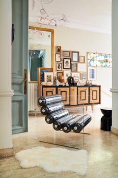 Sillón de diseño MW02, hecho a mano en Francia por el diseñador francés Olivier Santini