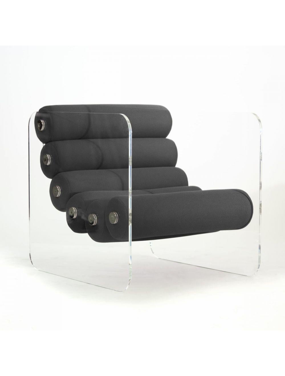 Contemporary Mw02 design armchair, handmade in France by designer Olivier Santini For Sale