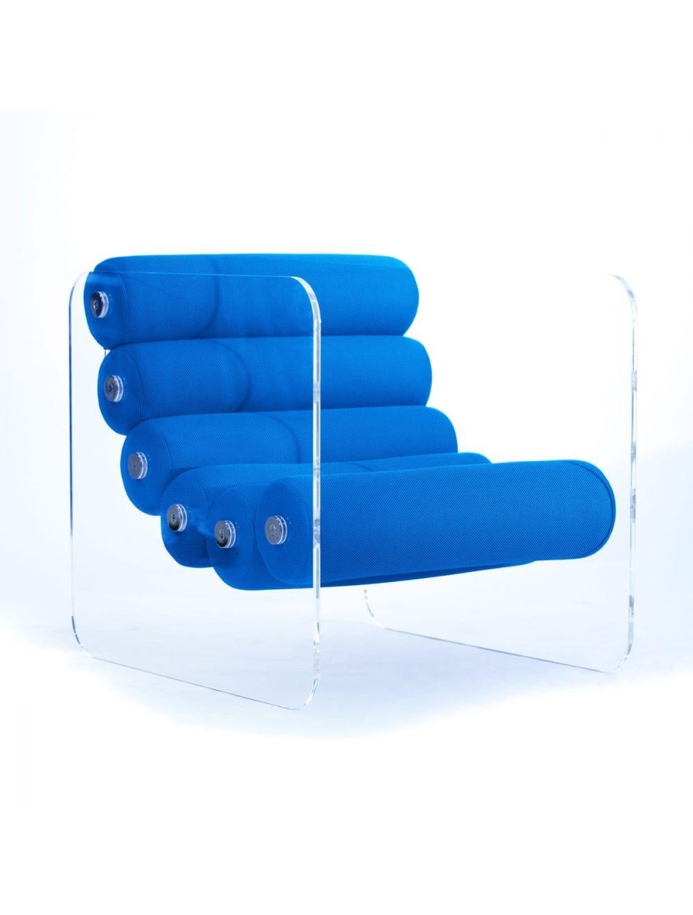 Foam Mw02 design armchair, handmade in France by designer Olivier Santini For Sale