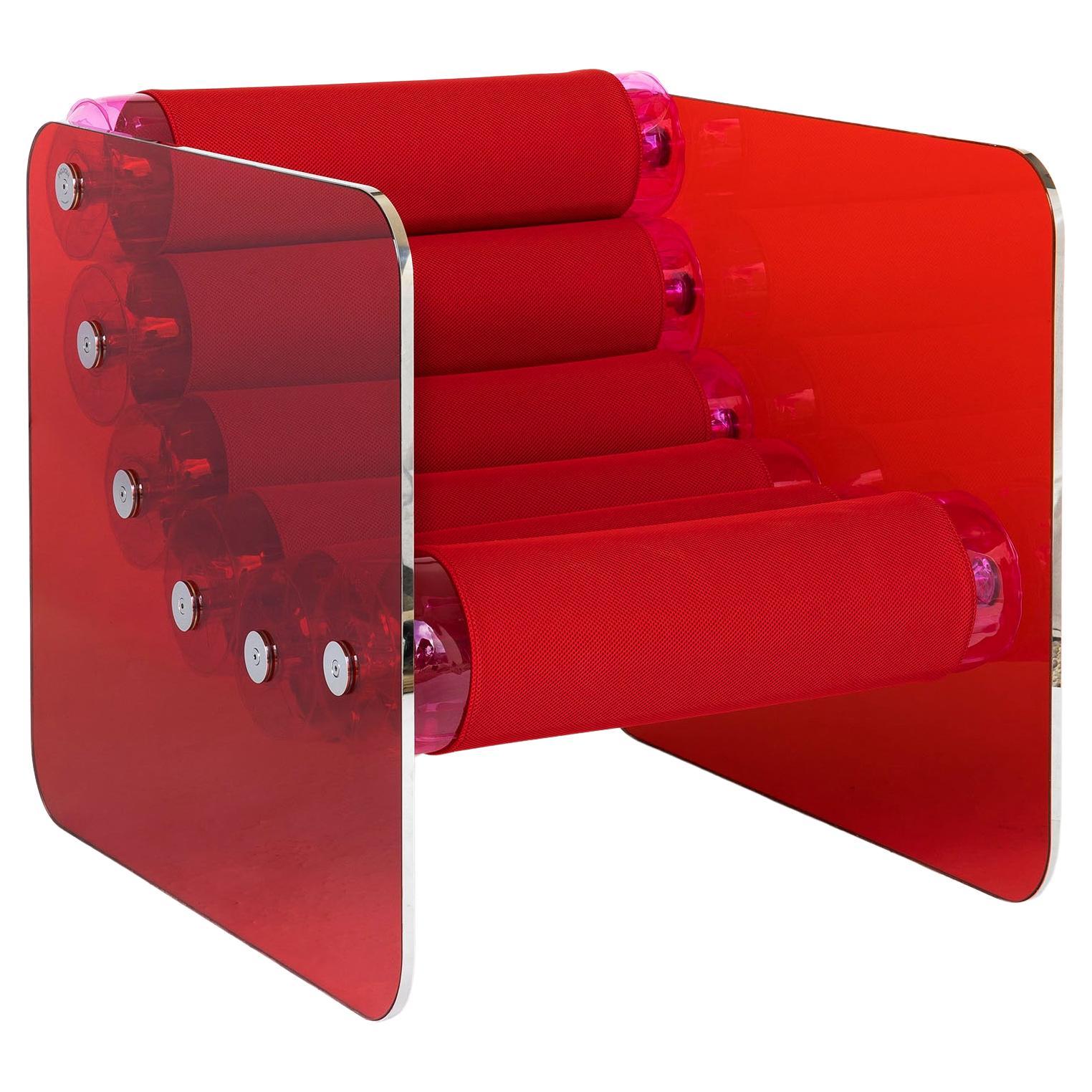 Mw02 design armchair, handmade in France by designer Olivier Santini
