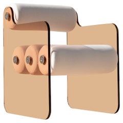 Sedia moderna MW04 con pannelli trasparenti in bronzo, di MW DESIGNER FURNITURE