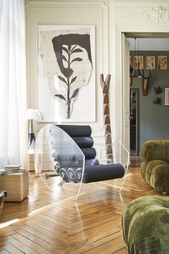 Fauteuil design Mw05, fabriqué à la main en France, conçu par Olivier Santini