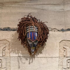 Mwana Pwo Maske Chokwe - Angola Afrikanische dekorative Wandkunst Skulptur