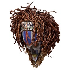 Mwana Pwo mask Chokwe - Angola African Decortive Wall Art Sculpture