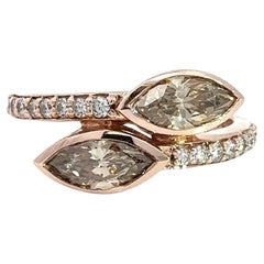 MWI Eloquence Michael Werdiger 1.93CT Diamond Bypass Ring