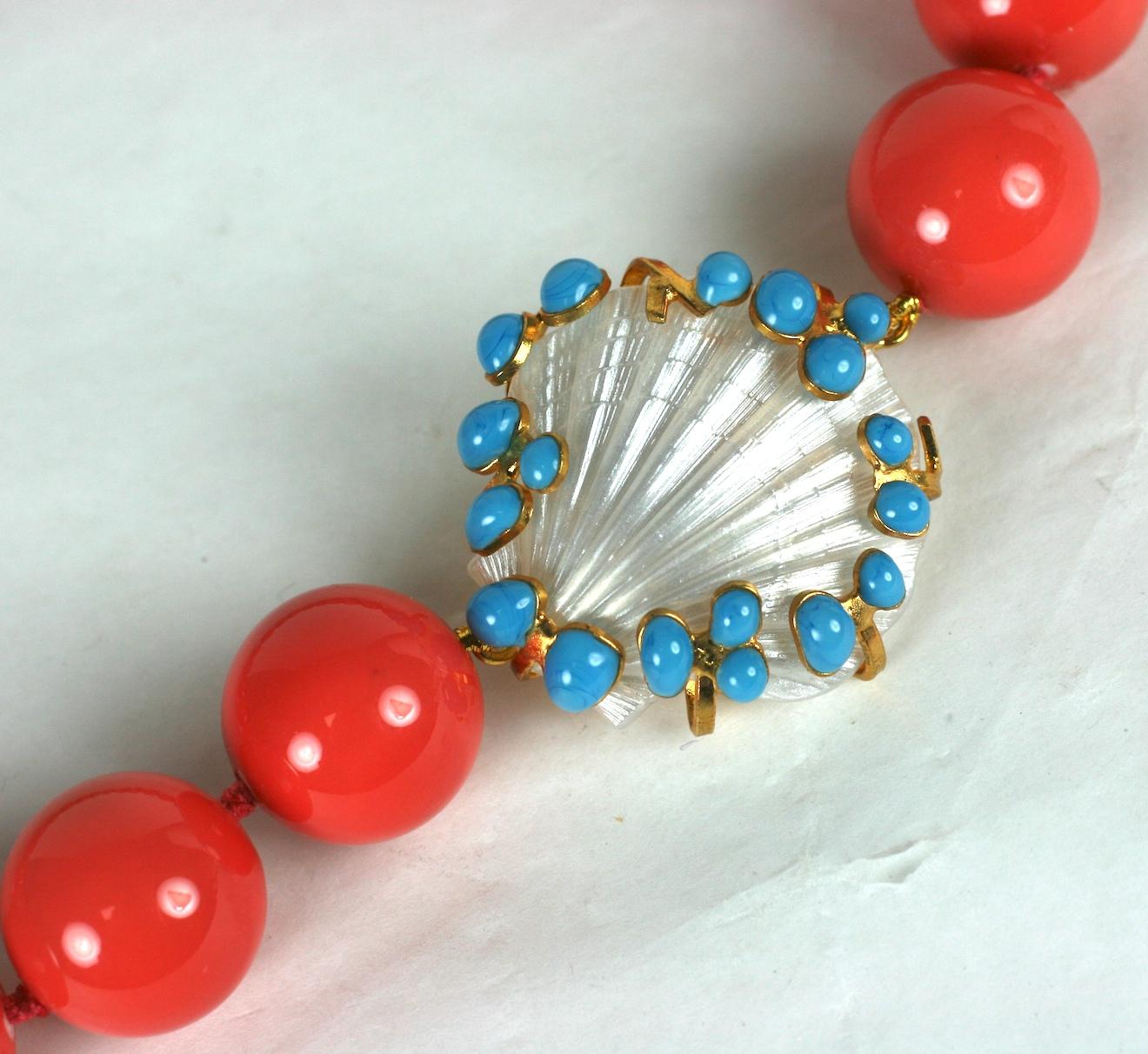 Artisan MWLC Coral Palm Beach Beads