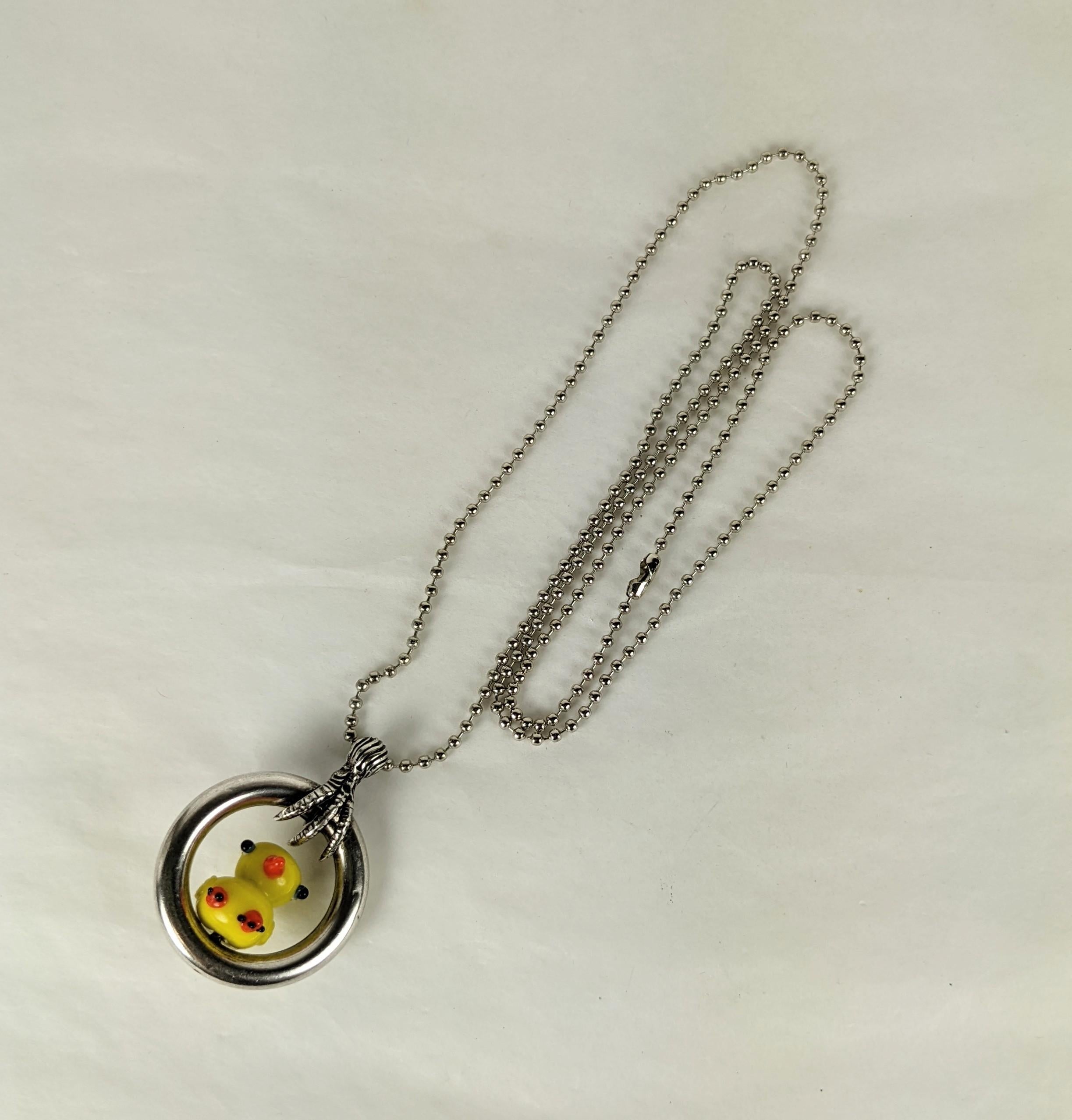 MWLC Surreal Monsters Duckie Pendant In New Condition For Sale In New York, NY
