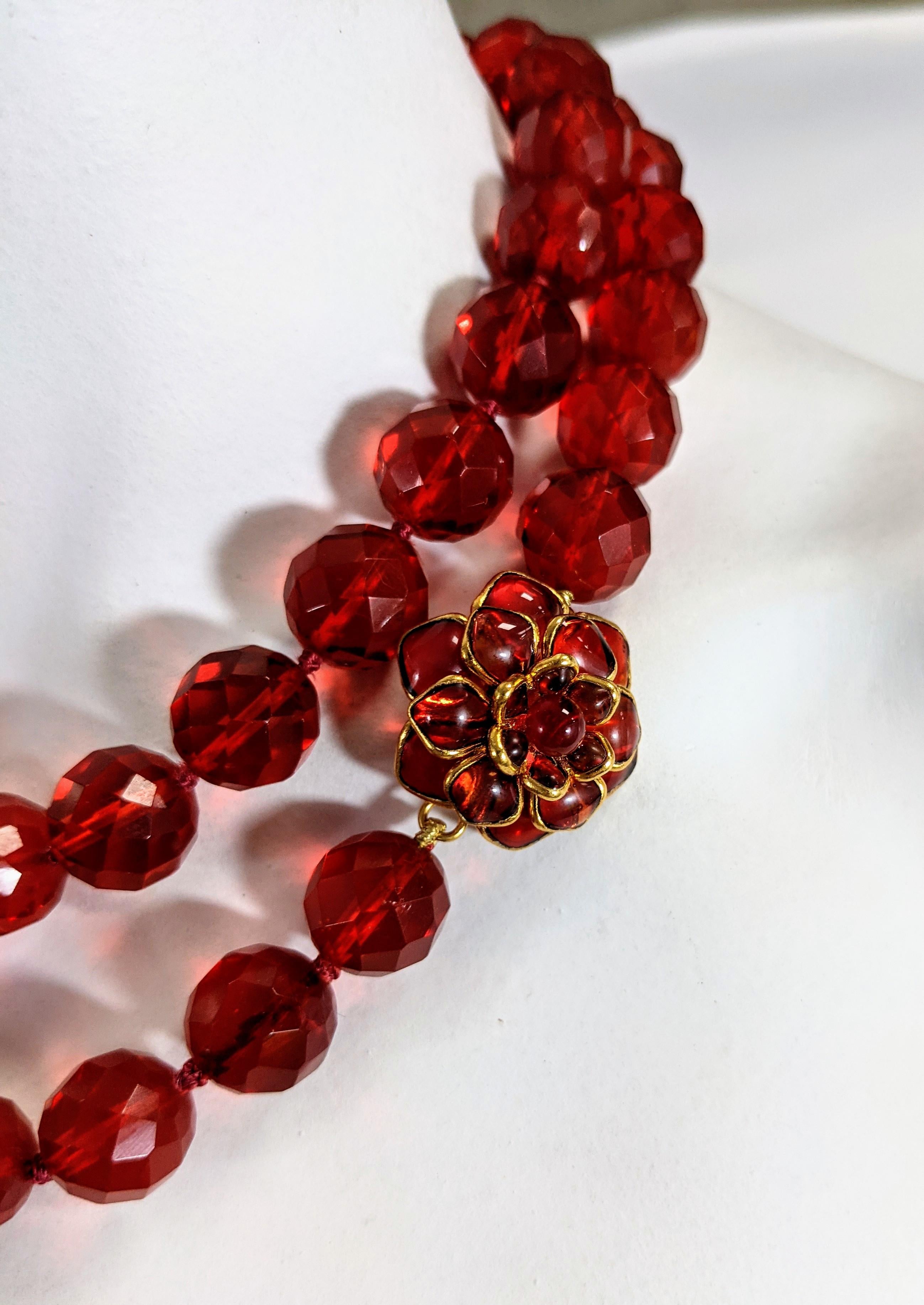 red quartz beads