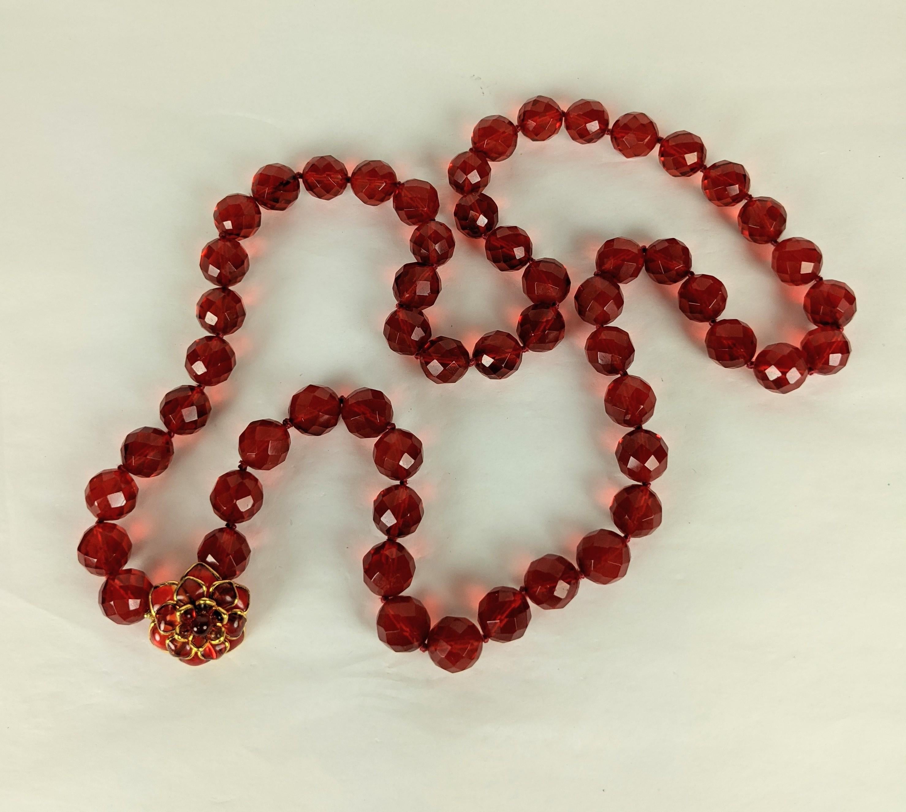 MWLC Zinnia Poured Glass Long Quartz Beads For Sale 1