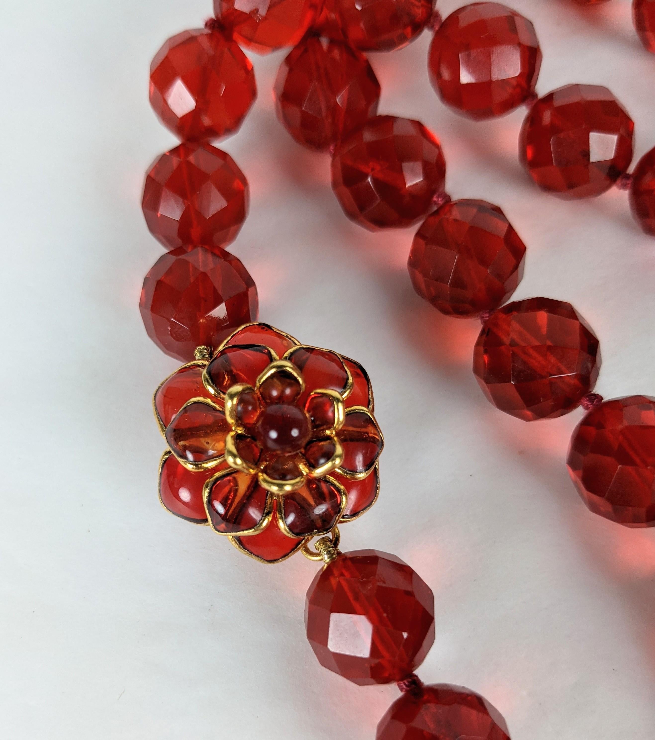 MWLC Zinnia Poured Glass Long Quartz Beads For Sale 2