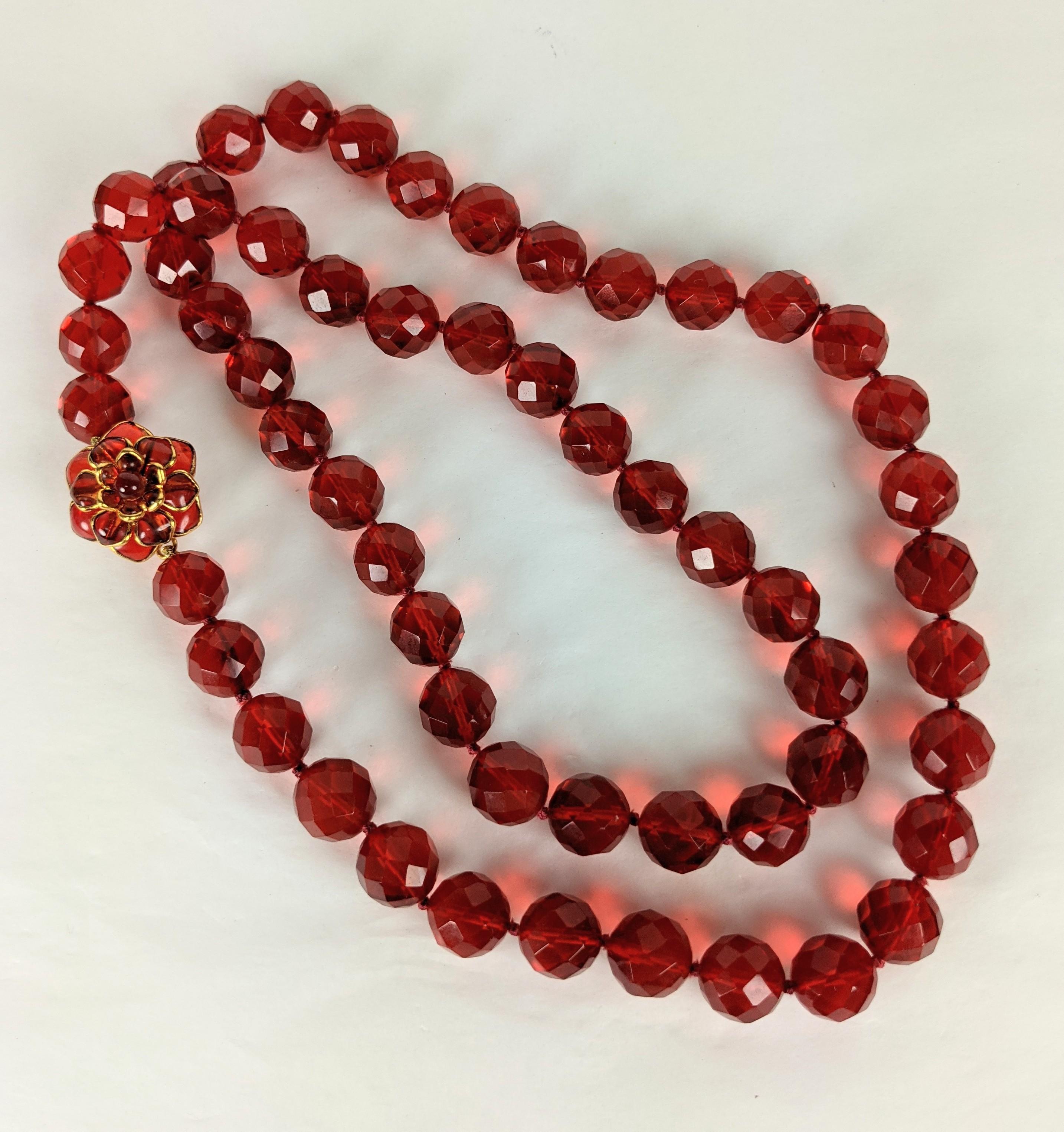 MWLC Zinnia Poured Glass Long Quartz Beads For Sale 3