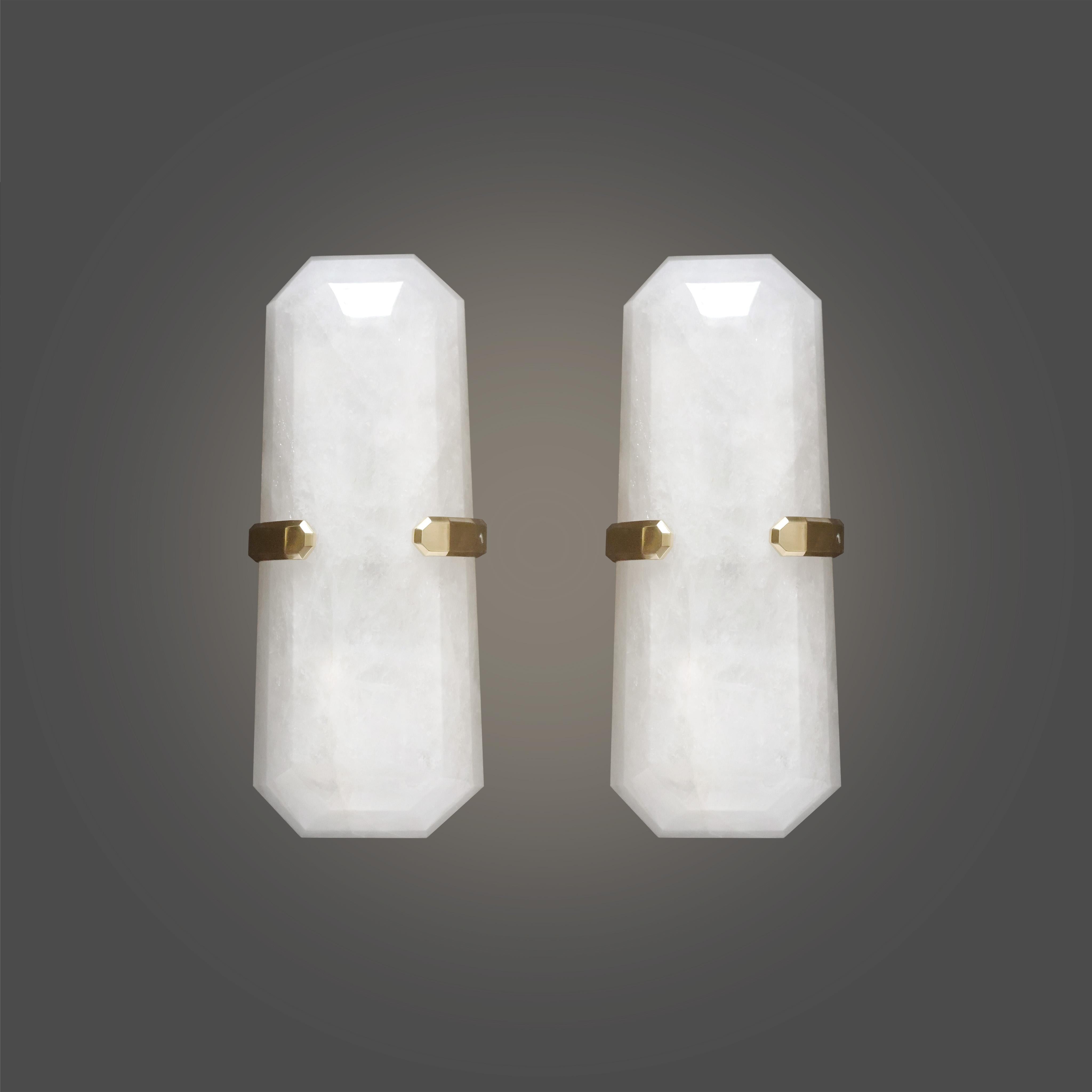 MWR15 Rock Crystal Sconces By Phoenix  For Sale 1