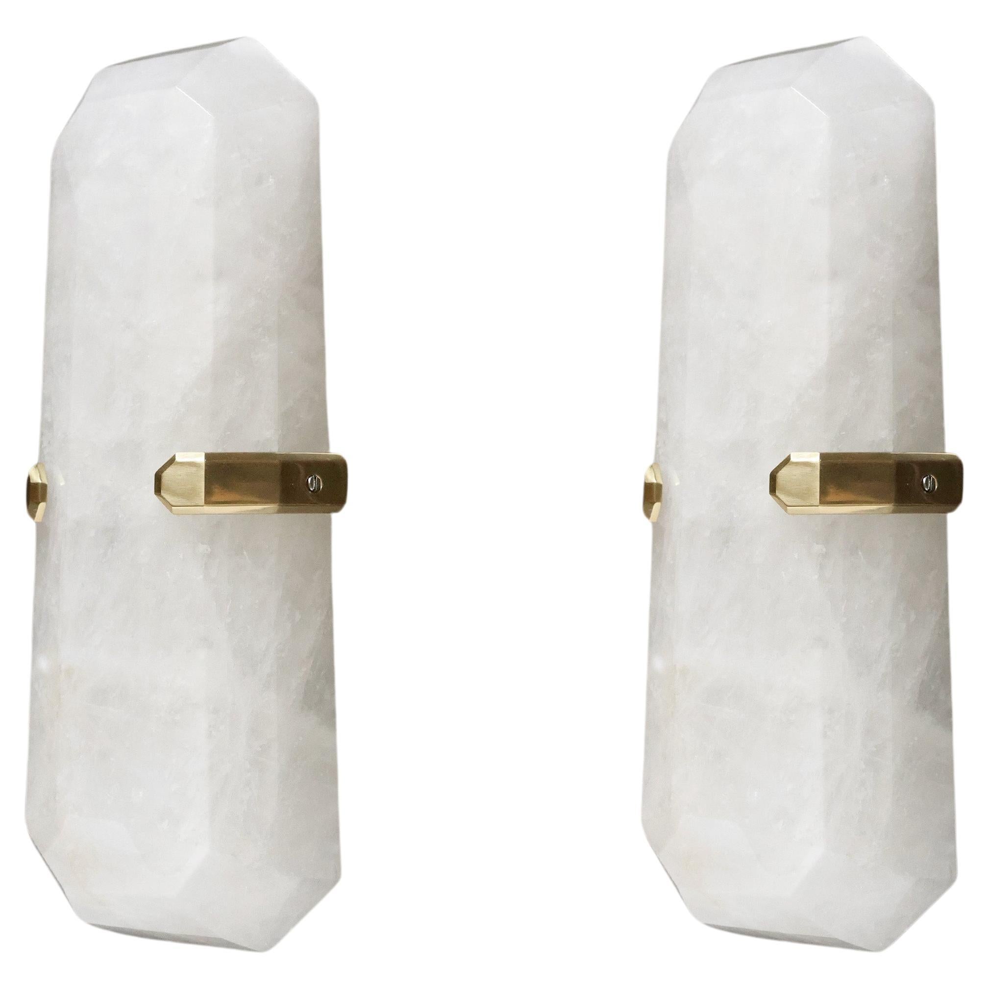 MWR15 Rock Crystal Sconces By Phoenix  For Sale